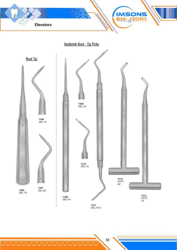 Root Elevators — Elevators, catalogue page 51
