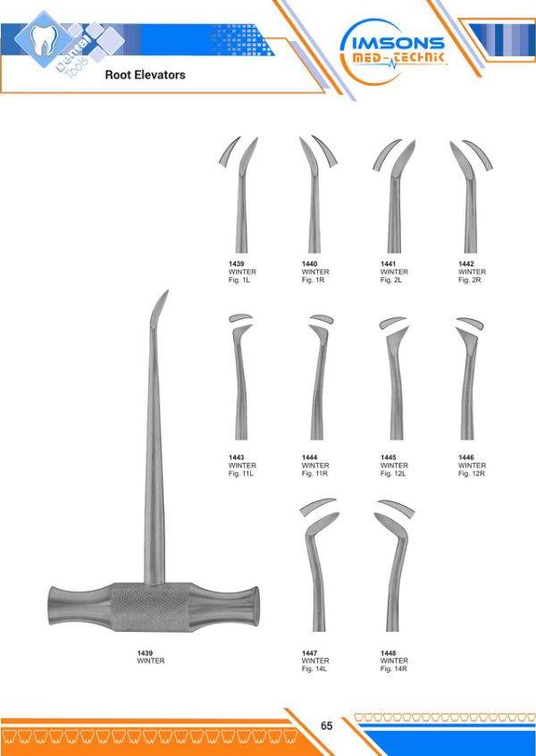 Root Elevators — Root Elevators, catalogue page 65