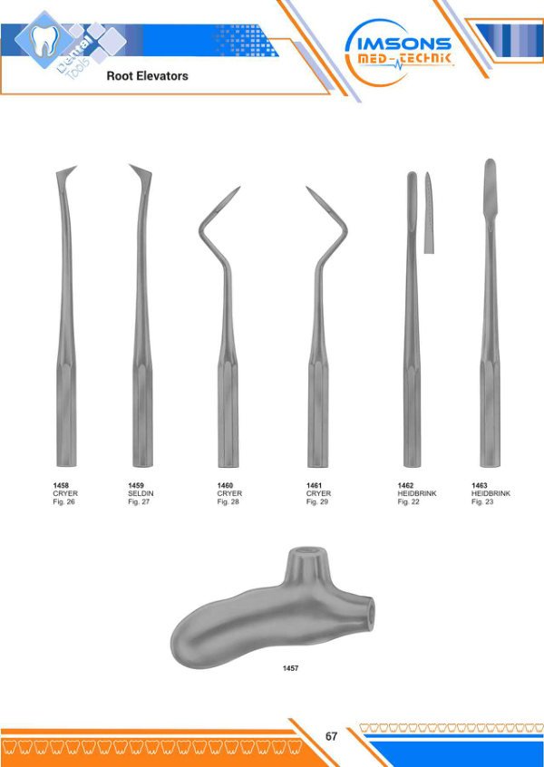 Root Elevators — Root Elevators, catalogue page 67