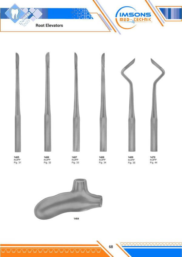 Root Elevators — Root Elevators, catalogue page 68