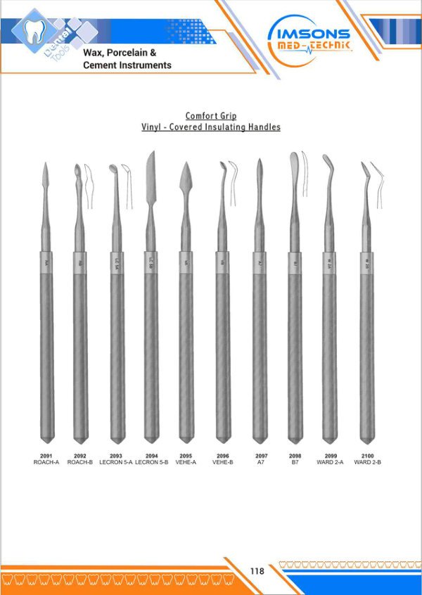 Wax, Porcelain & Cement Instruments
