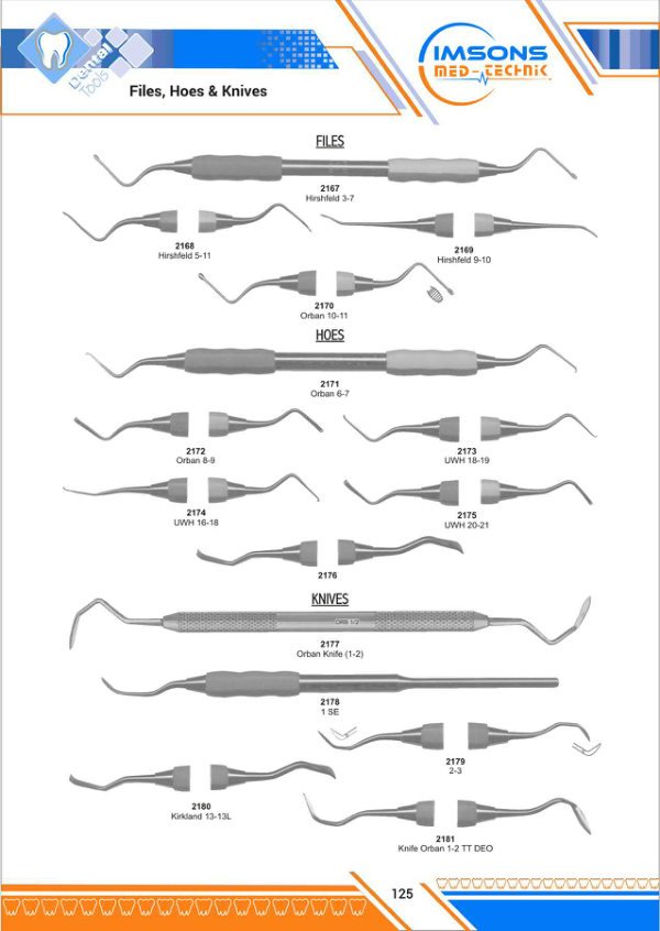 Files, Hoes & Plaster Knives