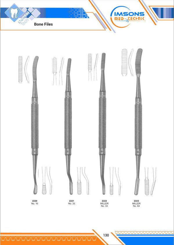 Bone Instruments — Bone Files, catalogue page 130