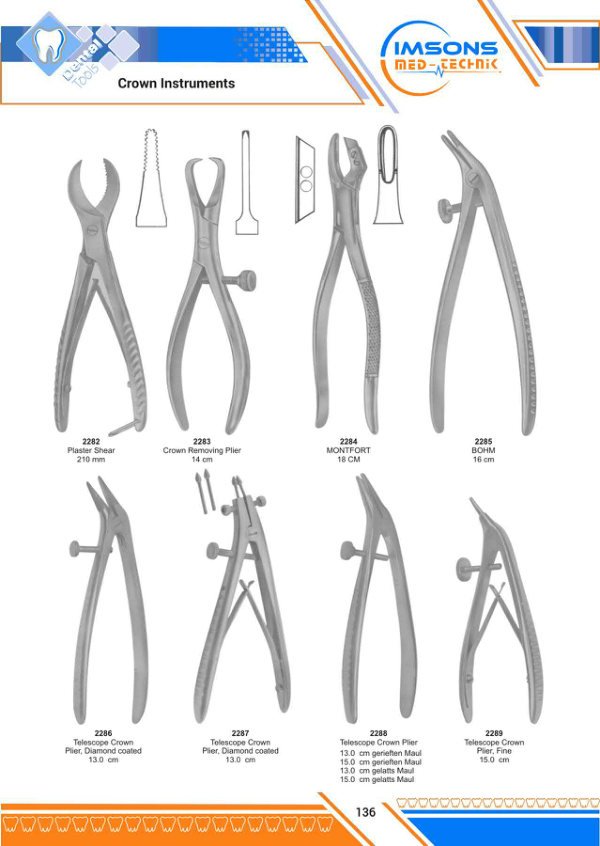 Crown Instruments — Crown Instruments, catalogue page 136