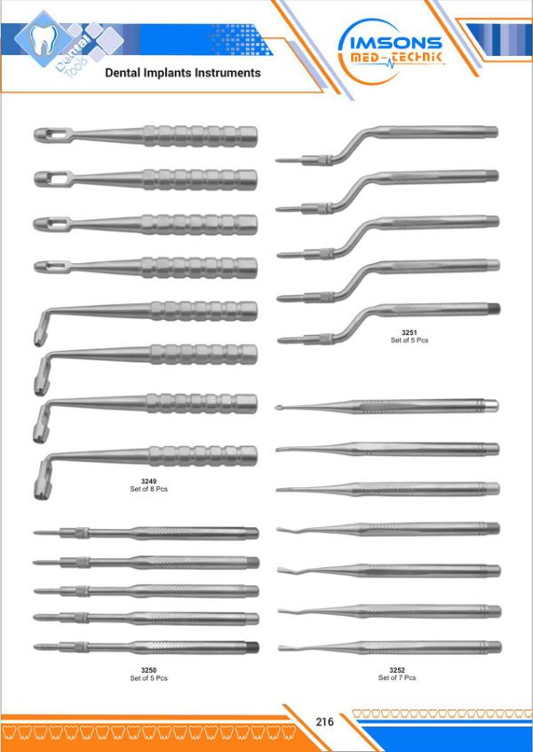 Dental Implant Instruments — Dental Implants Instruments, catalogue page 216