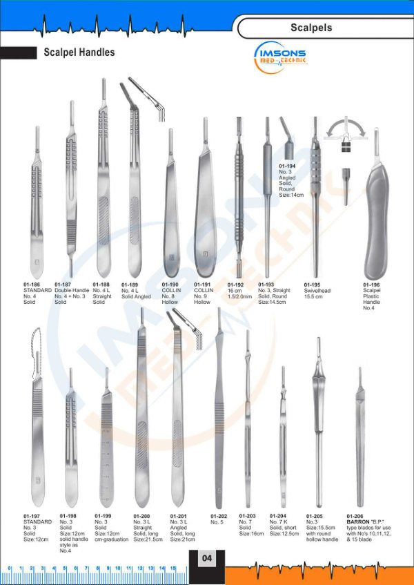 Scalpel Handles — Scalpel Handles, catalogue page 4