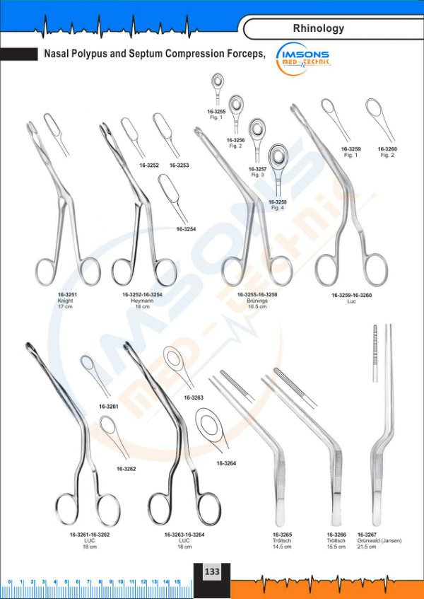 Rhinology — Nasal Polypus and Septum Compression Forcel, catalogue page 133
