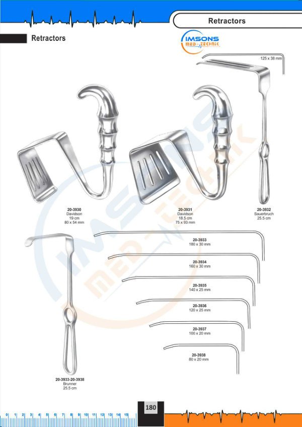 Retractors — Retractors, catalogue page 180