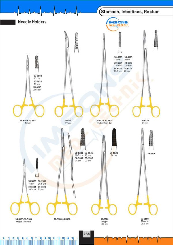 TC Instruments — Needle Holders, catalogue page 238