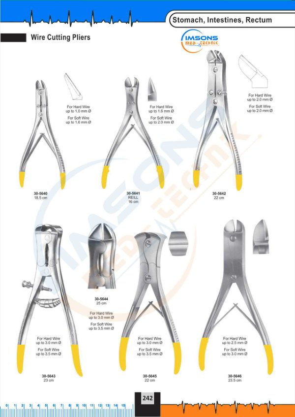 TC Instruments — Wire Cutting Pliers, catalogue page 242