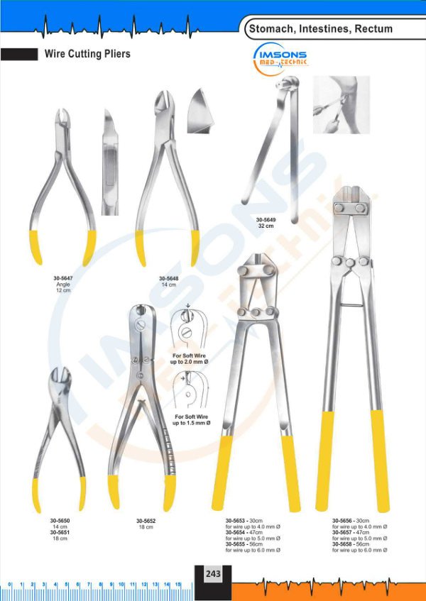 TC Instruments — Wire Cutting Pliers, catalogue page 243